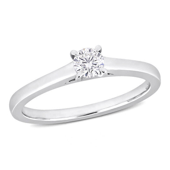 Original Amour 1/4 CT Diamond TW Solitaire Engagement Ring Platinum