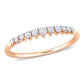 Original Amour 14k Rose Gold 1/5 CT TDW Diamond Semi-Eternity Ring