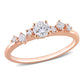 Original Amour 14k Rose Gold1/2 CT TDW Diamond Semi-Eternity Ring