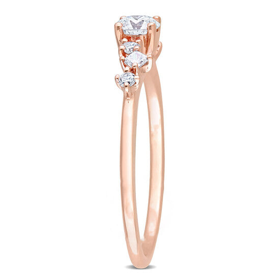 Original Amour 14k Rose Gold1/2 CT TDW Diamond Semi-Eternity Ring