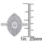 Original Amour 14K White Gold 1 CT TDW Diamond Engagement Ring