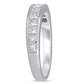 Original Amour 14k White Gold 1 CT TW Princess Diamond Eternity Ring