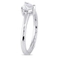 Original Amour 14K White Gold 1/2 CT TDW Diamond Solitaire Engagement Ring