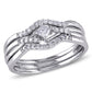 Original Amour 14K White Gold 1/4 CT TDW Diamond Bridal Set Ring