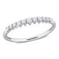 Original Amour 14k White Gold 1/5 CT TDW Diamond Semi-Eternity Ring