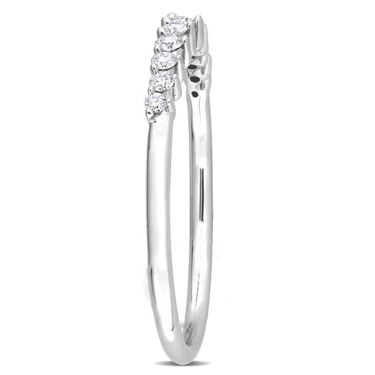 Original Amour 14k White Gold 1/5 CT TDW Diamond Semi-Eternity Ring