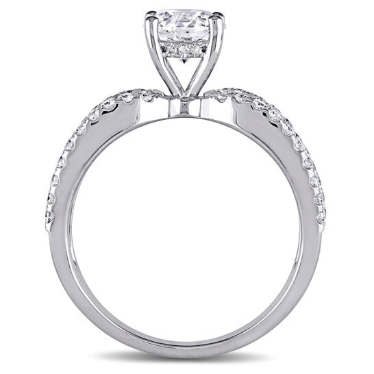 Original Amour 14K White Gold 1-5/8 CT TDW Diamond Engagement Ring