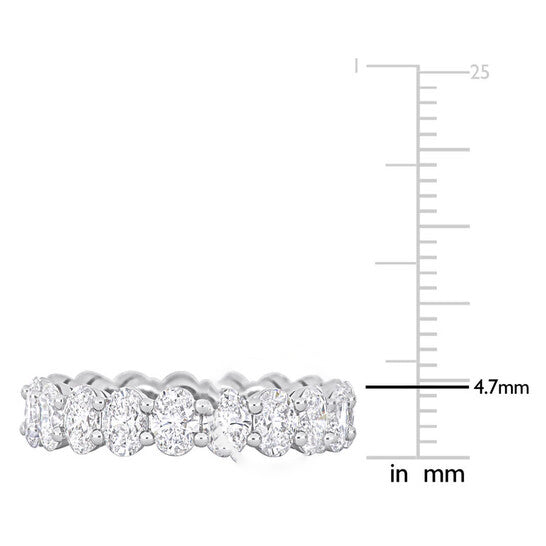 Original Amour 14k White Gold 3 1/2 CT TW Diamond Eternity Ring