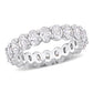 Original Amour 14k White Gold 3 3/4 CT TW Oval-Cut Diamond Eternity Ring