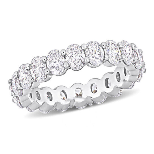 Original Amour 14k White Gold 3 3/4 CT TW Oval-Cut Diamond Eternity Ring