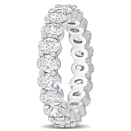 Original Amour 14k White Gold 3 3/4 CT TW Oval-Cut Diamond Eternity Ring