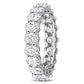 Original Amour 14k White Gold 3 4/5 CT TGW Created White Moissanite Eternity Ring