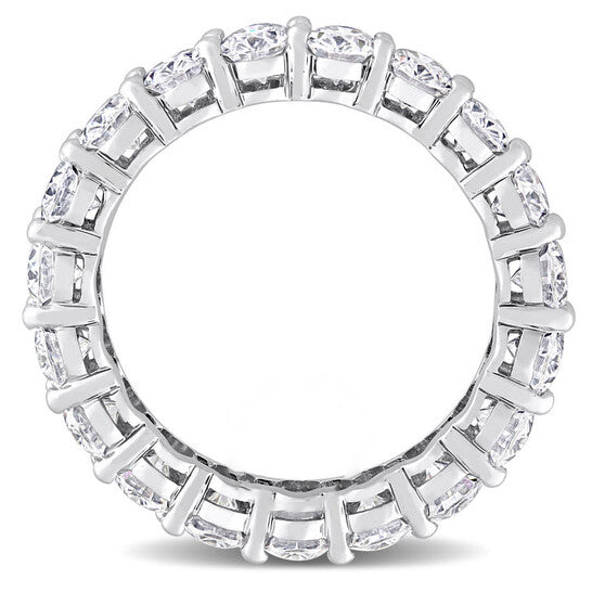 Original Amour 14k White Gold 3 4/5 CT TGW Created White Moissanite Eternity Ring