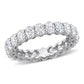 Original Amour 14k White Gold 4 3/8 CT TGW Created White Moissanite Eternity Ring