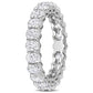 Original Amour 14k White Gold 4 3/8 CT TGW Created White Moissanite Eternity Ring