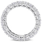 Original Amour 14k White Gold 4 3/8 CT TGW Created White Moissanite Eternity Ring