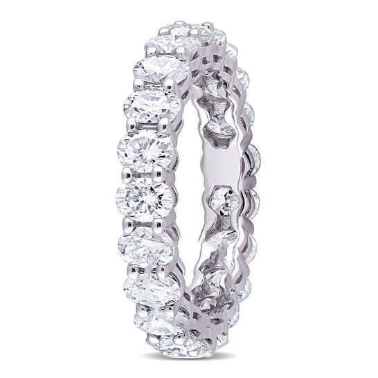 Original Amour 14k White Gold 5 1/4 CT TGW Created White Moissanite Eternity Ring