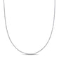 Original AMOUR 1.2mm Diamond-cut Cable Chain Necklace In 14K White Gold - 16 In