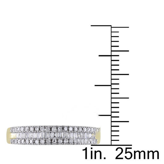 Original Amour 14k Yellow Gold 1/4 CT TDW Diamonds Eternity Ring