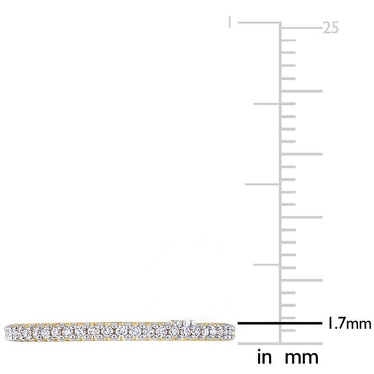 Original Amour 14K Yellow Gold 1/8 CT TDW Diamond Eternity Ring