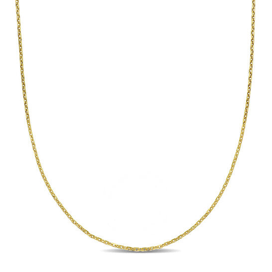 Original AMOUR 1.2mm Diamond-cut Cable Chain Necklace In 14K Yellow Gold - 16 In