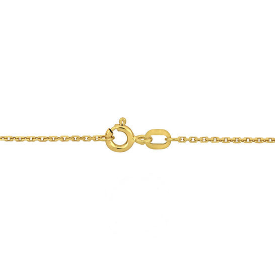 Original AMOUR 1.2mm Diamond-cut Cable Chain Necklace In 14K Yellow Gold - 16 In