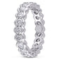 Original Amour 18k White Gold 2 CT TW Channel Set Diamond Eternity Ring