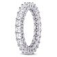 Original Amour 18k White Gold 4 CT TW Asscher-Cut Diamond Full-Eternity Band