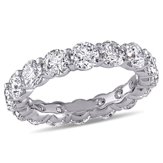 Original Amour 18k White Gold 5 CT TW Diamond Eternity Ring