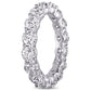 Original Amour 18k White Gold 5 CT TW Diamond Eternity Ring