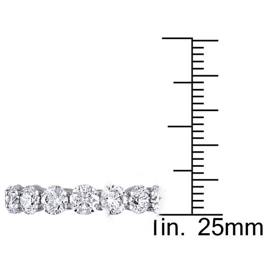 Original Amour 18k White Gold 5 CT TW Diamond Eternity Ring