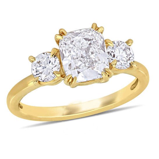 Original Amour 2 5/8 CT TDW Diamond Engagement Ring in 14k Yellow Gold