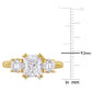 Original Amour 2 5/8 CT TDW Diamond Engagement Ring in 14k Yellow Gold