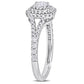 Original Amour 3/4 CT TW Diamond Split-Shank Engagement Ring in 14k White Gold