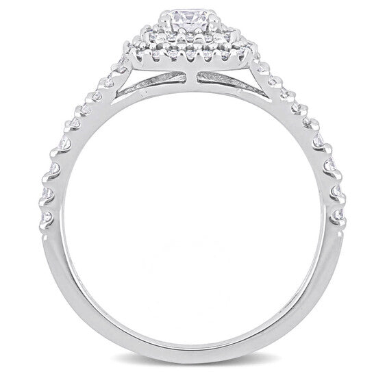 Original Amour 3/4 CT TW Diamond Split-Shank Engagement Ring in 14k White Gold