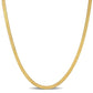 Original AMOUR 3.5mm Flex Herringbone Chain Necklace In 10K Yellow Gold, 20 In