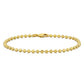 Original Amour 3mm Diamond Cut Ball Chain Anklet in 10k Yellow Gold, 9 in