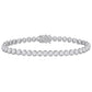 Original AMOUR 4 1/2CT TDW Diamond Tennis Bracelet In 14K White Gold - - 7 In.