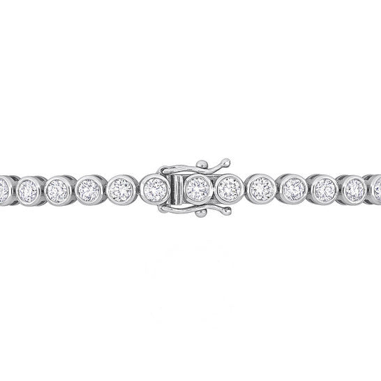 Original AMOUR 4 1/2CT TDW Diamond Tennis Bracelet In 14K White Gold - - 7 In.