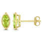 Original Amour 4/5 CT TGW Marquise Peridot Stud Earrings in 14k Yellow Gold