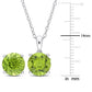 Original Amour 5 3/8 CT TGW Peridot 2-Piece Set of Pendant with Chain and Earrings in Sterling Silver