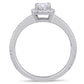 Original Amour 7/8 CT TW Diamond Halo Engagement Ring in 14k White Gold