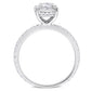 Original Amour 7/8 Ct TW Diamond Halo Engagement Ring in 14k White Gold