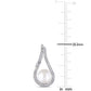 Original AMOUR 9 - 9.5 Mm Cultured Freshwater Pearl and 1/3 CT TW Diamond Tear Drop Earrings In 14K White Gold