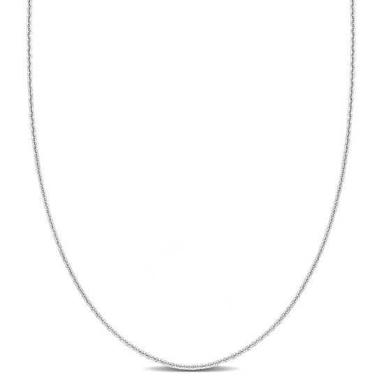 Original AMOUR Cable Chain Necklace In Platinum, 16 In