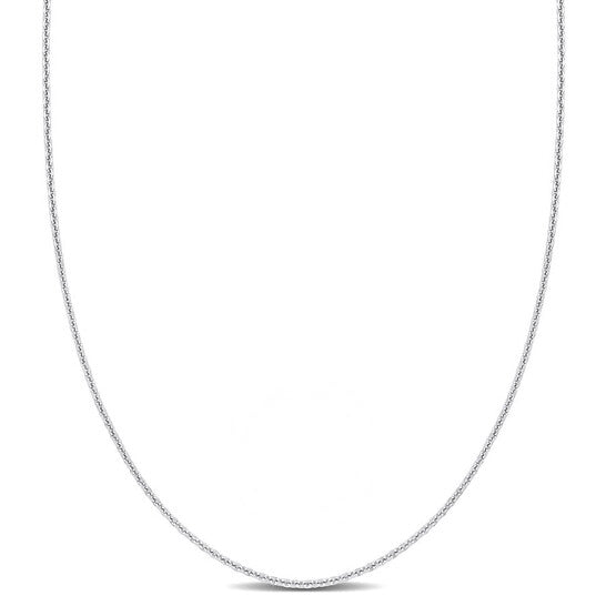 Original AMOUR Cable Chain Necklace In Platinum, 18 In