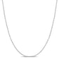 Original AMOUR Diamond Cut Cable Chain Necklace In Platinum, 16 In