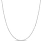 Original AMOUR Diamond Cut Cable Chain Necklace In Platinum, 18 In