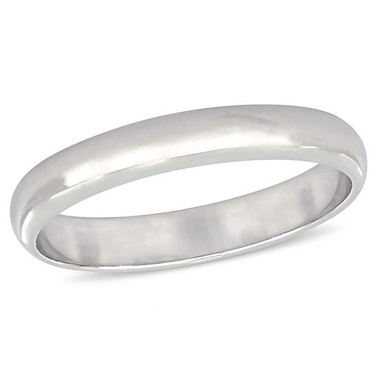 Original Amour Ladies 10K White Gold Wedding Band 3mm JMS005373