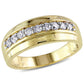 Original Amour Men's 1/2 CT TW Diamond Wedding Band in 10k Yellow Gold